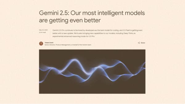 Google Gimini 2.5 release